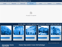 Tablet Screenshot of kapcsolat.kozoskepviselo.hu