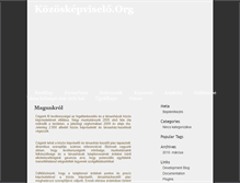 Tablet Screenshot of kozoskepviselo.org